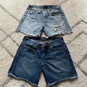 Lucky Brand denim jean shorts boyfriend laguna shorts bundle 6 / 28